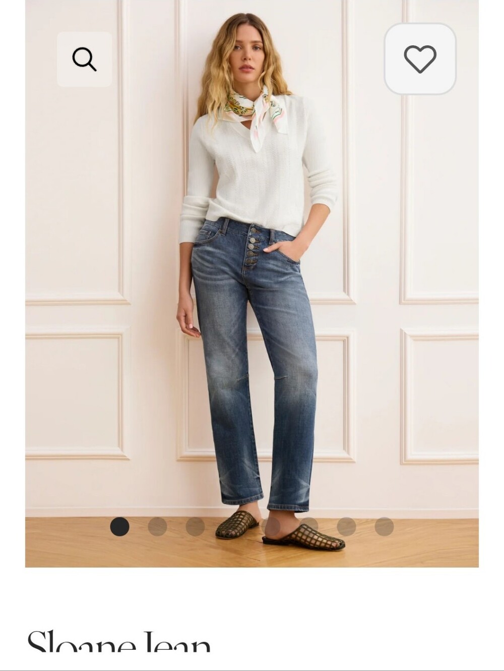 CAbi Spring '26: "Sloane" Straight-Leg Jeans in Medium Blue Wash! Sz. 4 - NWT!